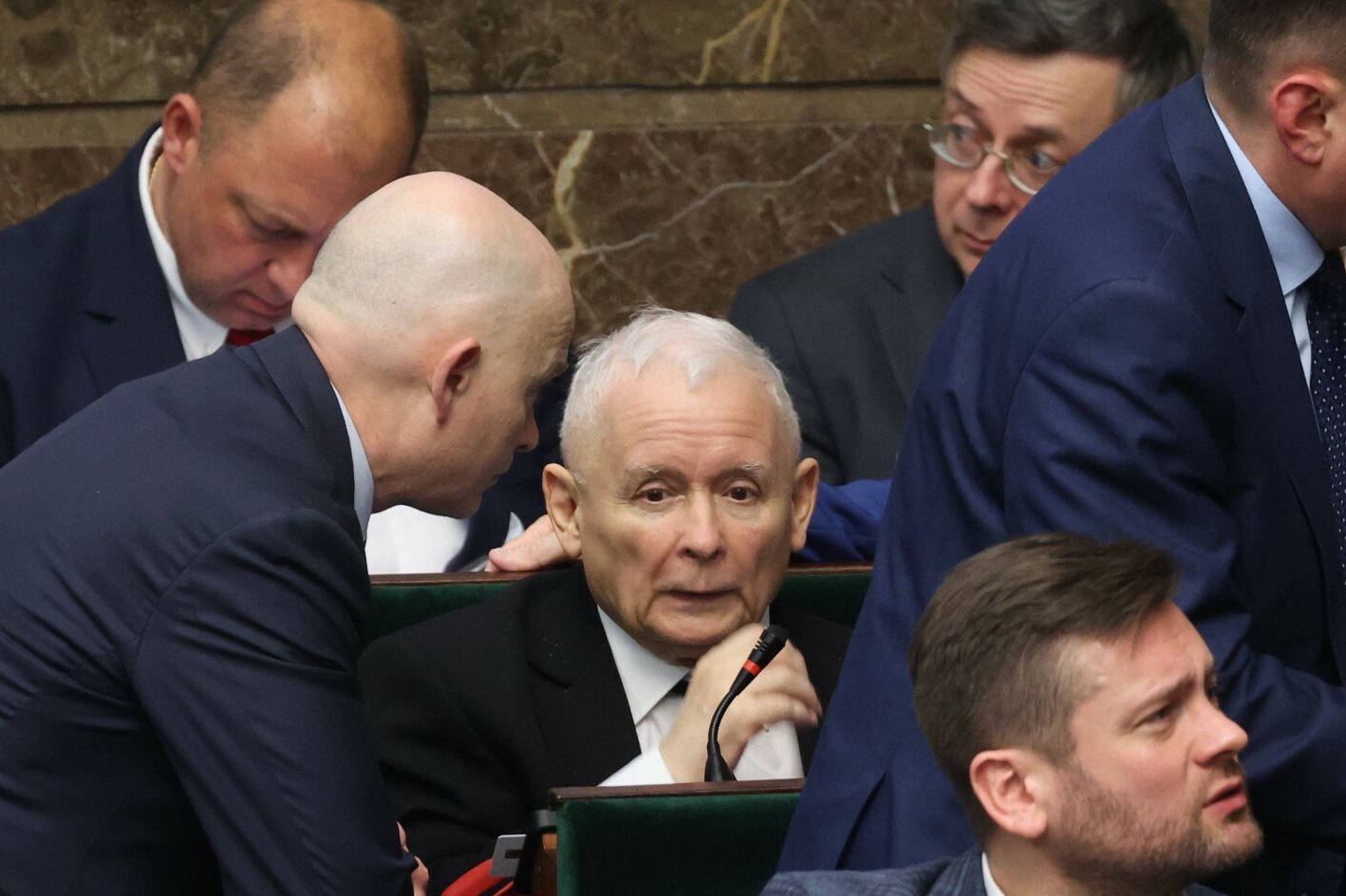Jarosław Kaczyński w Sejmie.