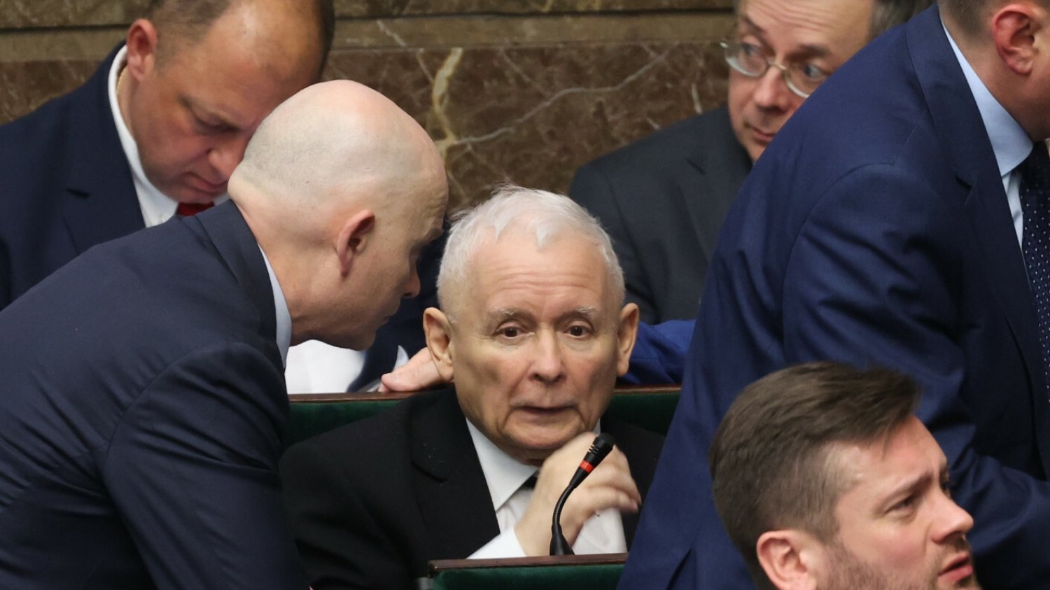 Jarosław Kaczyński w Sejmie.