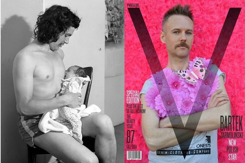 Fotografia Rzepeckiego, przedstawiająca mężczyznę trzymającego dziecko budzi największe kontrowersje.