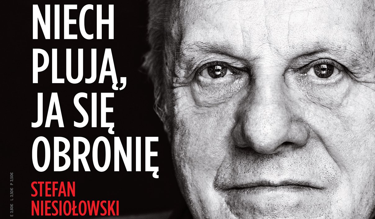 Poseł Stefan Niesiołowski na okładce tygodnika "Newsweek".