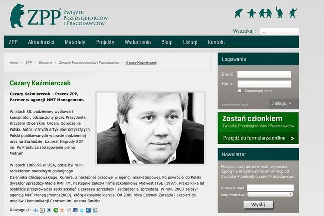 Cezary Kaźmierczak, prezes ZPP, atakuje Piotra Dudę, zarzucając mu hipokryzję.