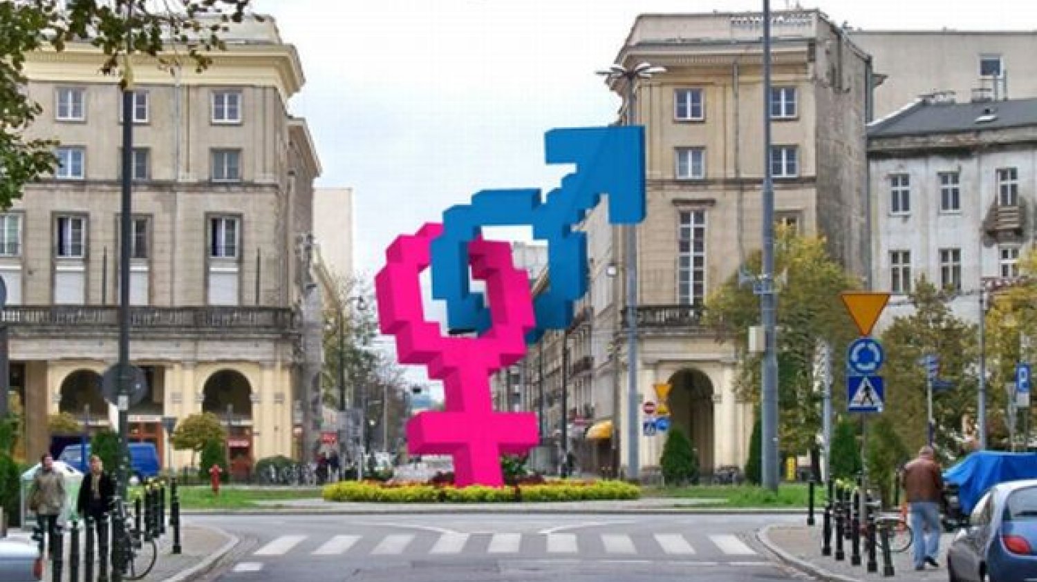 Symbol "heteroseksualizmu", Warszawa