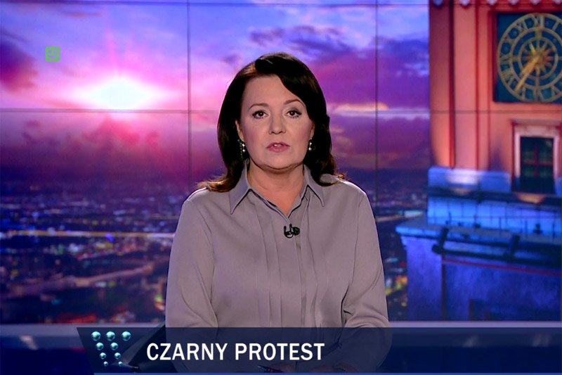 Jak pokazano Czarny Poniedziałek w "Wiadomościach" TVP?