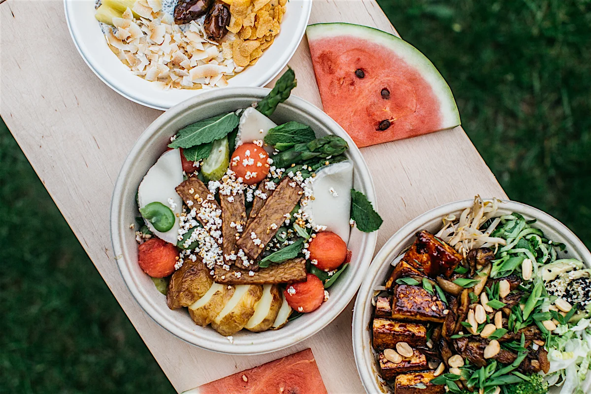 Trzy z Buddah Bowls dostępnych w VegLabb