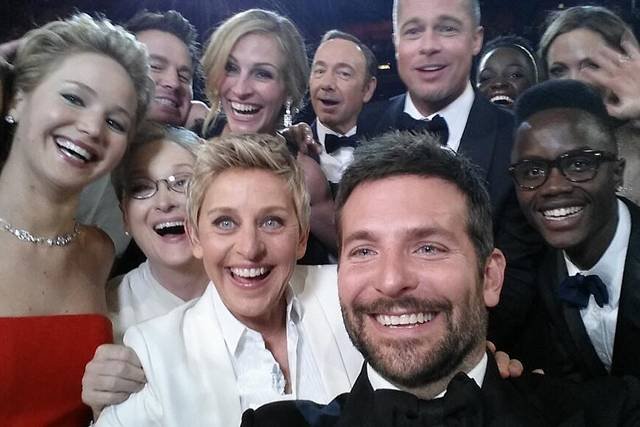 „Selfie” Ellen DeGeneres z gali oscarowej 2014 pobiło rekord udostępnień na Twitterze