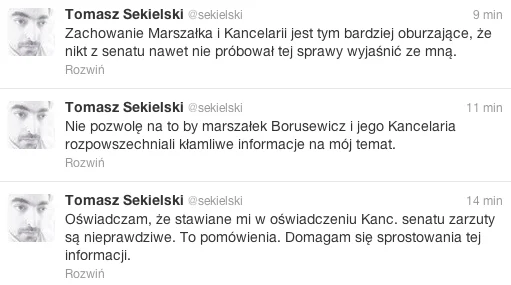 Tomasz Sekielski odpowiedział na zarzuty Senatu