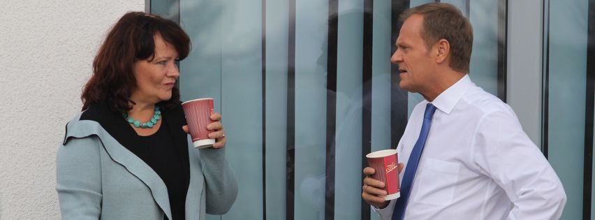 Barbara Kudrycka i Donald Tusk