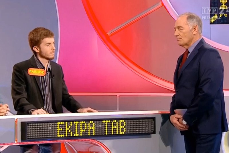 Pan Dariusz opowiada w "Familiadzie" o swoich pasjach.