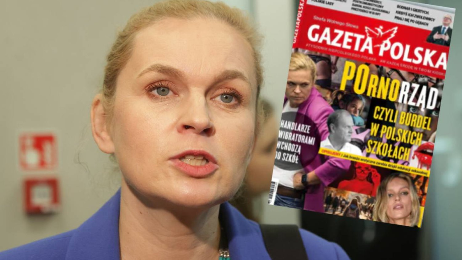 Skandaliczna okładka "Gazety Polskiej" z Nowacką. Pornorząd i burdel