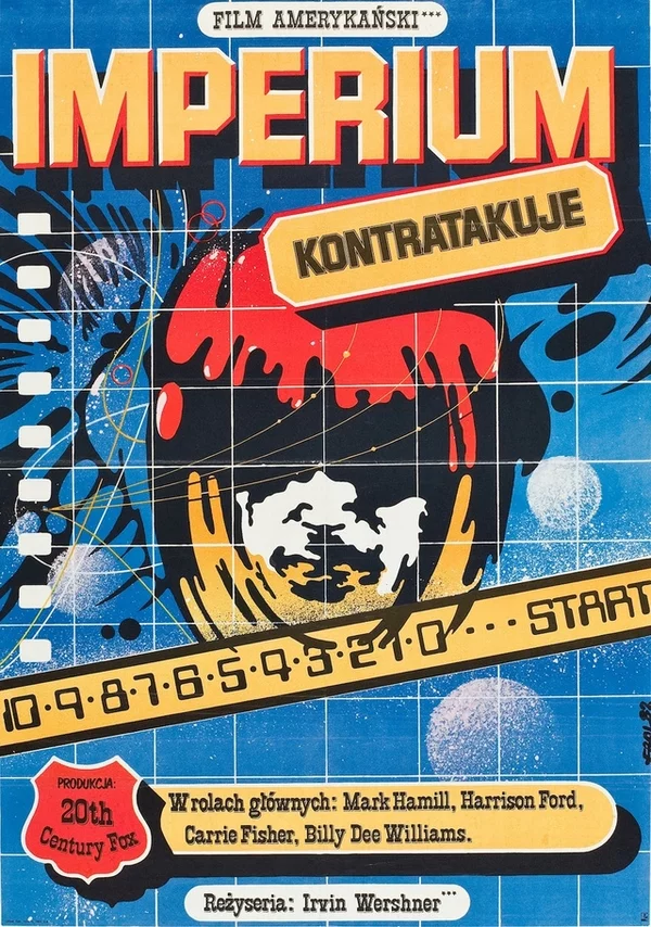 Polski plakat do V części Gwiezdnych Wojen"