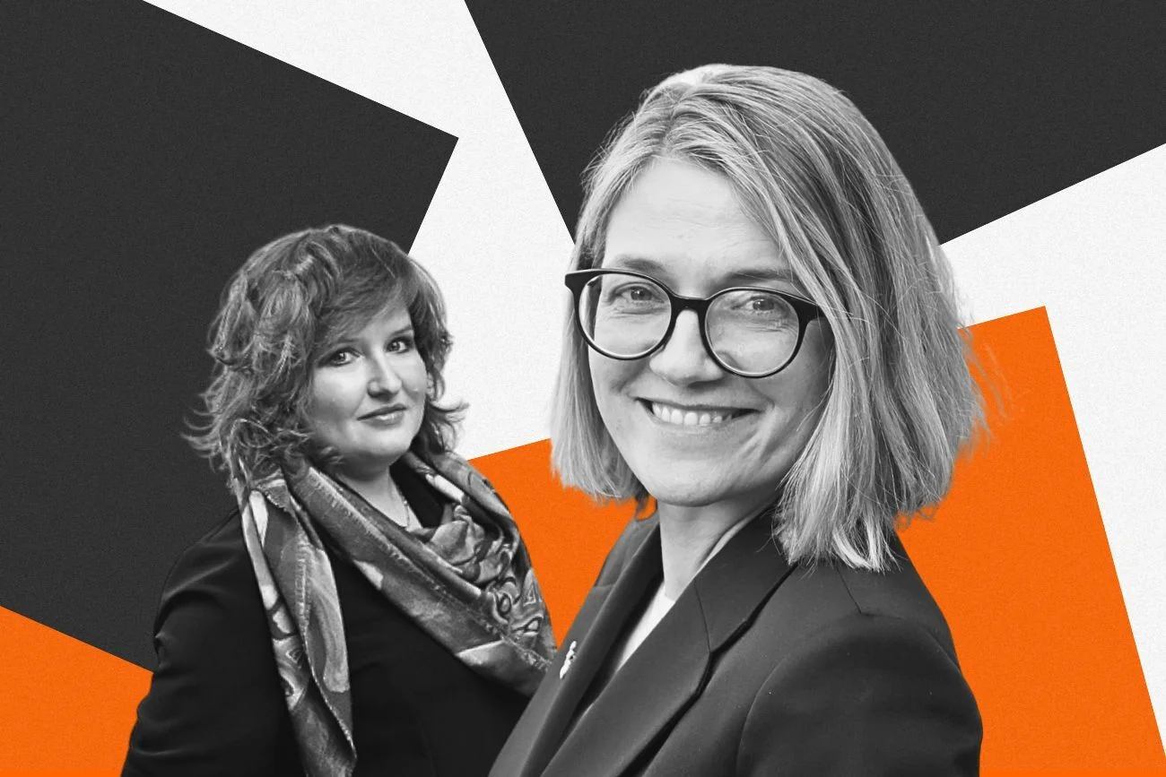 Magdalena Biejat, kandydatka Lewicy w wyborach prezydenckich, przed Pałacem Prezydenckim.