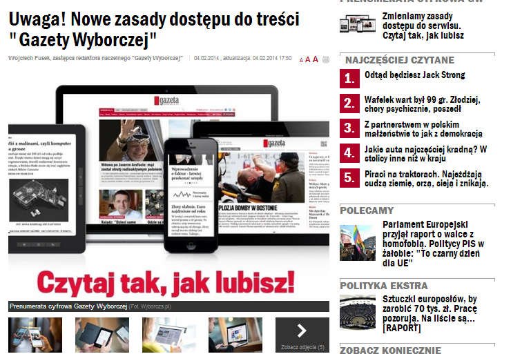 Jak ominąć Paywalla Wyborczej? Można, ale to zwykła kradzież treści