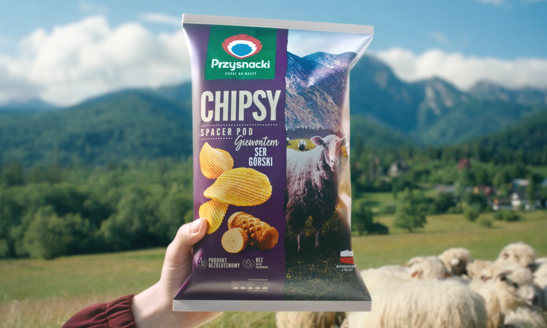 Powiedz mi, co chrupiesz, a powiem ci, skąd jesteś. Wielki test pokazał, jak różnią się nasze smakowe przyzwyczajenia Chipsy Specer pod Giewontem o smaku sera górskiego – jeden z wariantów smakowych chipsów Przysnacki