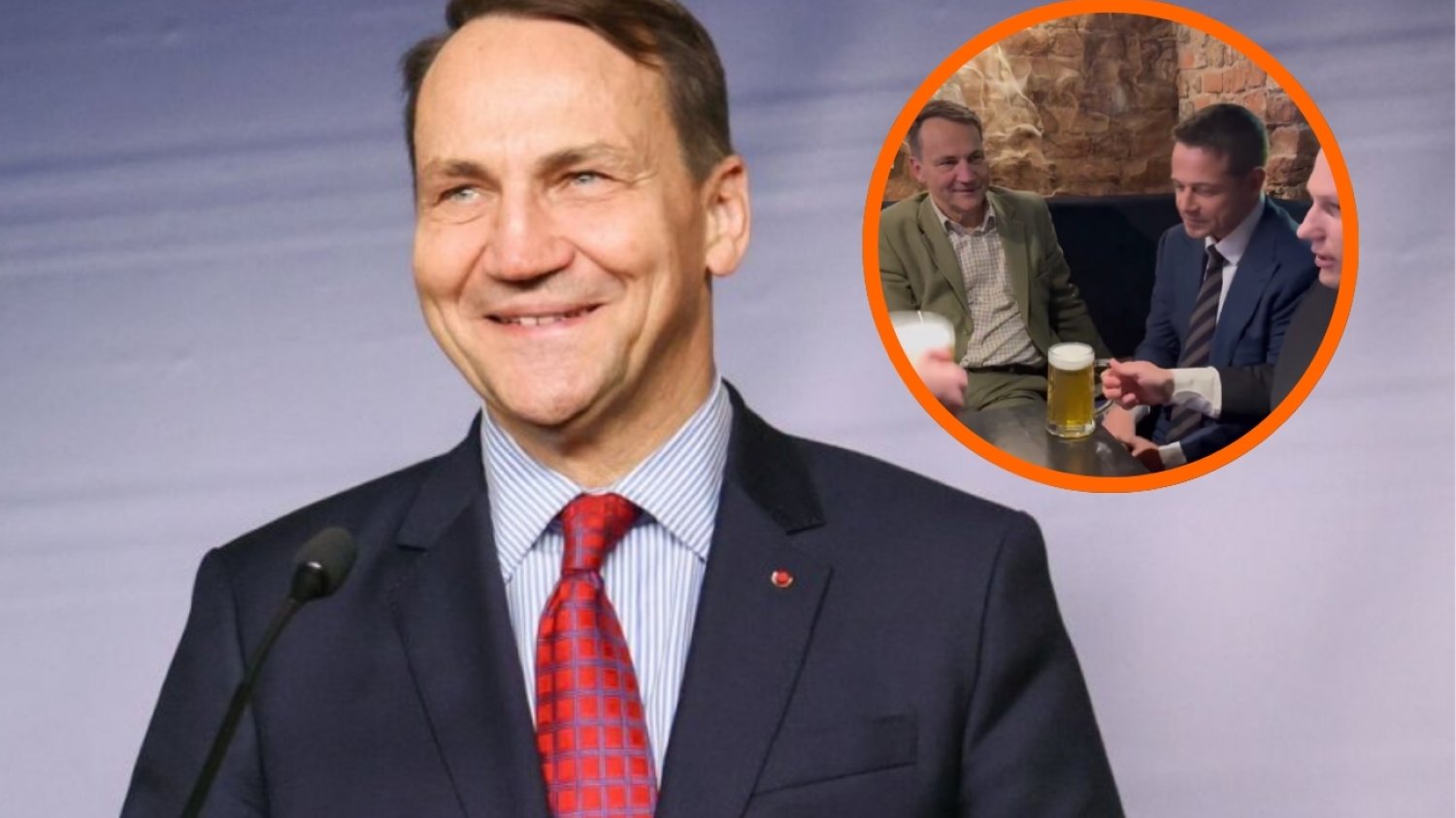 Radosław Sikorski stoi za piwem u Sławomira Mentzena?