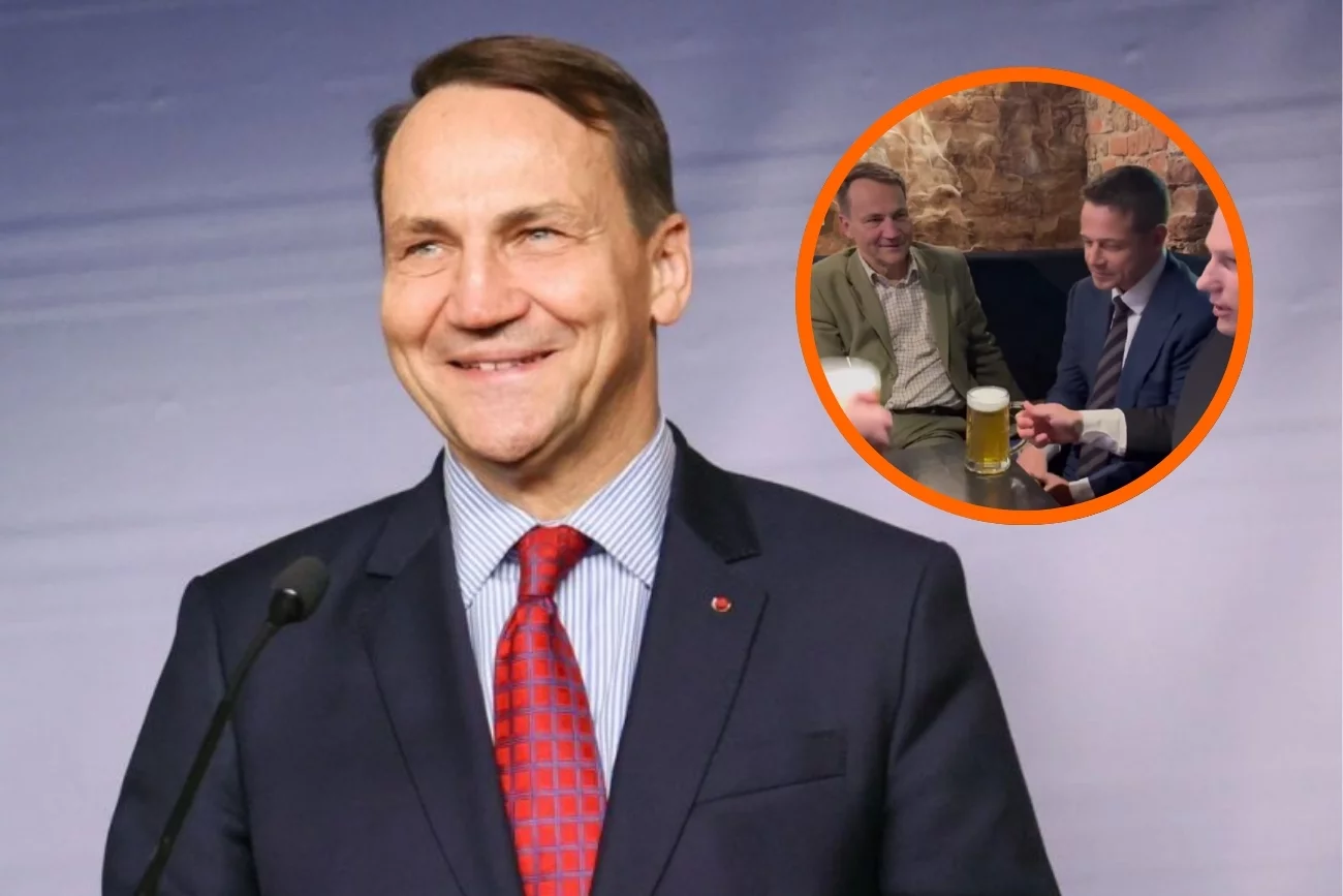 Radosław Sikorski stoi za piwem u Sławomira Mentzena?