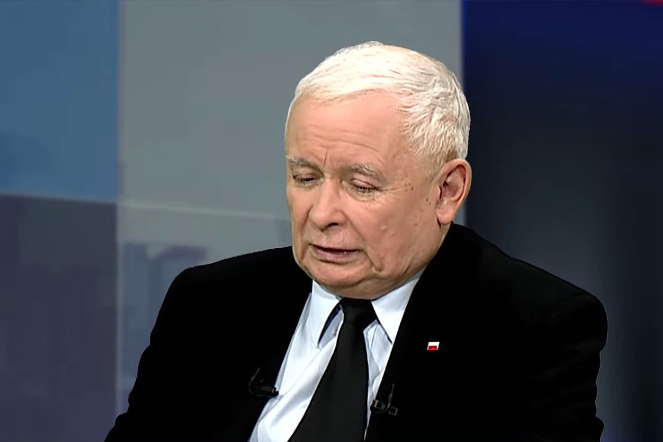 Prezes PiS Jarosław Kaczyński w TV Republika