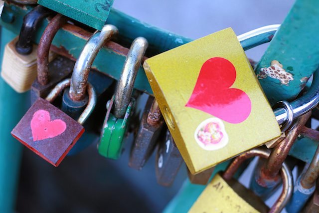 Wrocław , Ostrów Tumski , Most Zakochanych