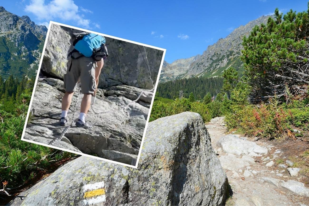 Wspinanie się w Tatrach w klapkach nie jest najlepszym pomysłem