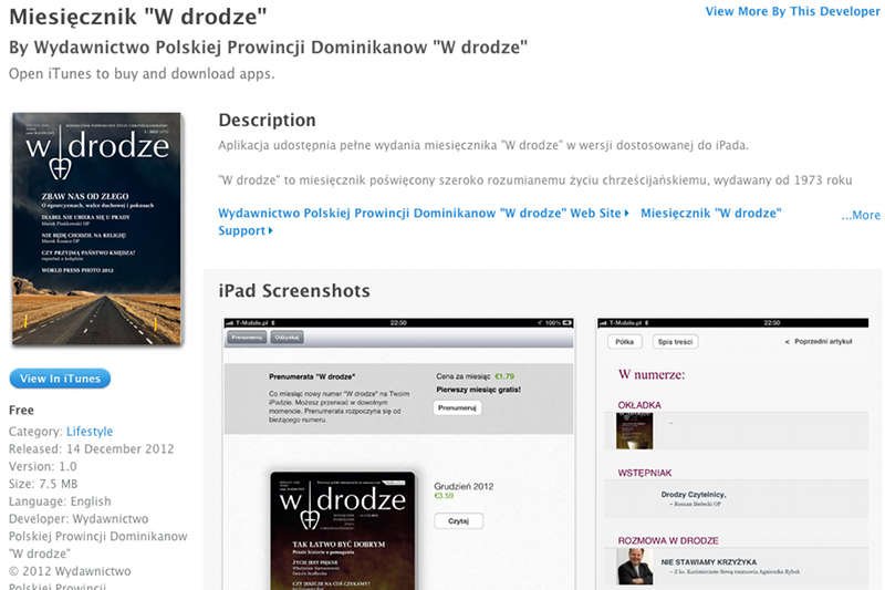 "W drodze" dostępny jest już na iPada, od roku można go kupić na Kindle.