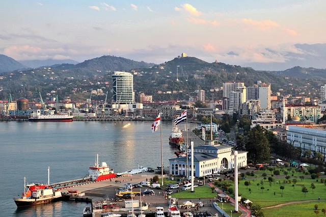 Batumi nad Morzem Czarnym w Gruzji. European Safest Destinations 2020.