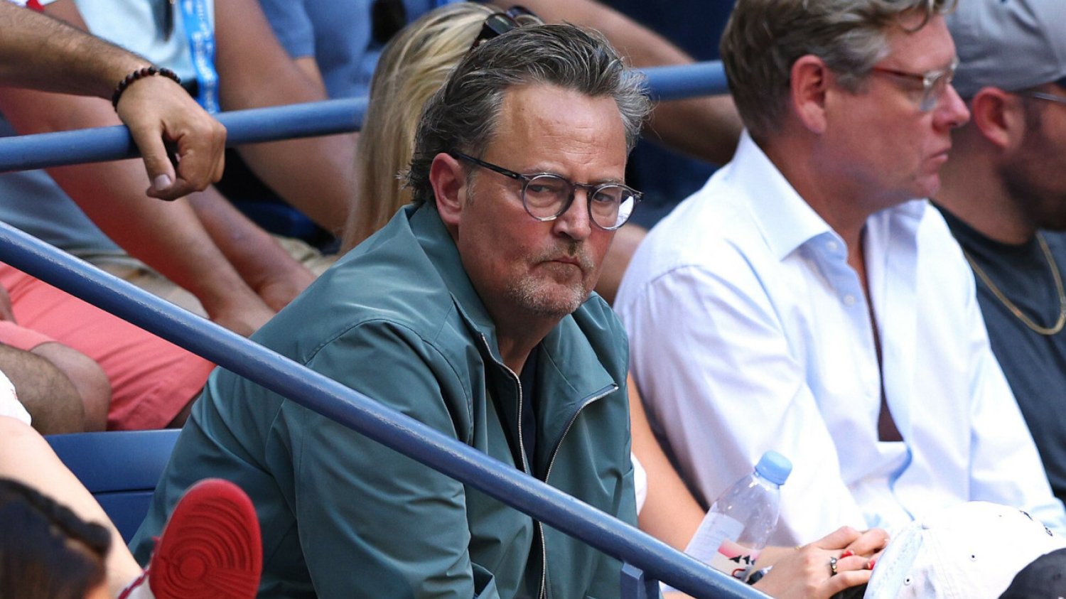 Matthew Perry na meczu Igi Świątek.