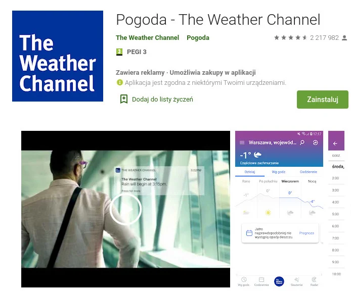 Jedna z najpopularniejszych aplikacji pogodowych na świecie (The Weather Channel) umożliwia obserwowanie online aktualnych burz nad danym terenem. Gdzie jest burza? Sprawdzi to aplikacja The Weather Channel.