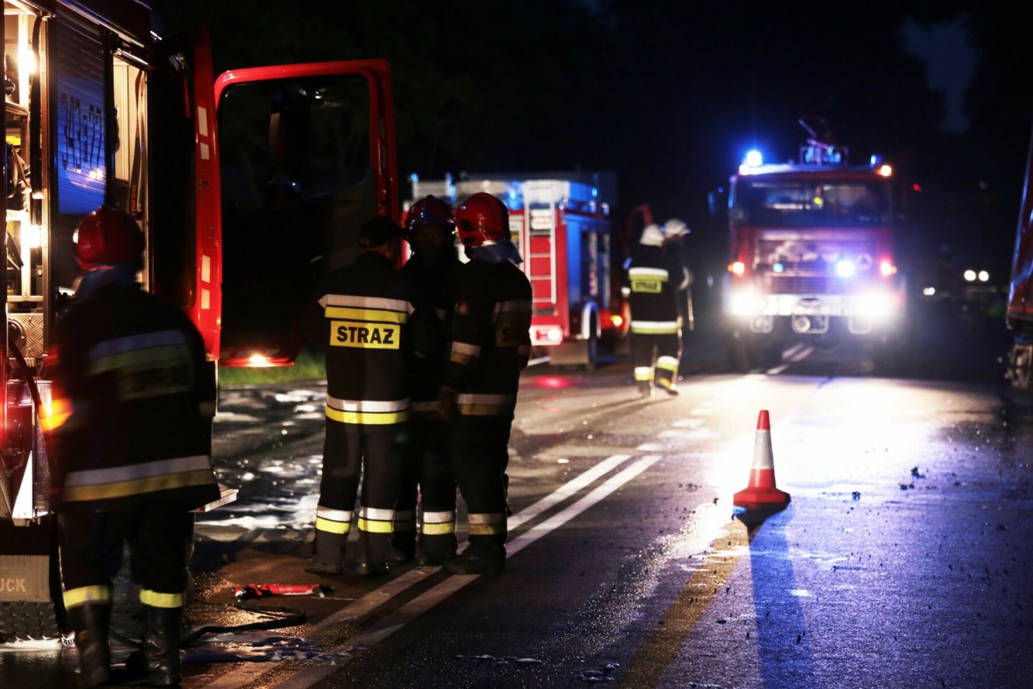 Druh z OSP zginął w wypadku na A4.