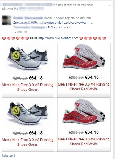 Nowy wirus krążący po Facebooku