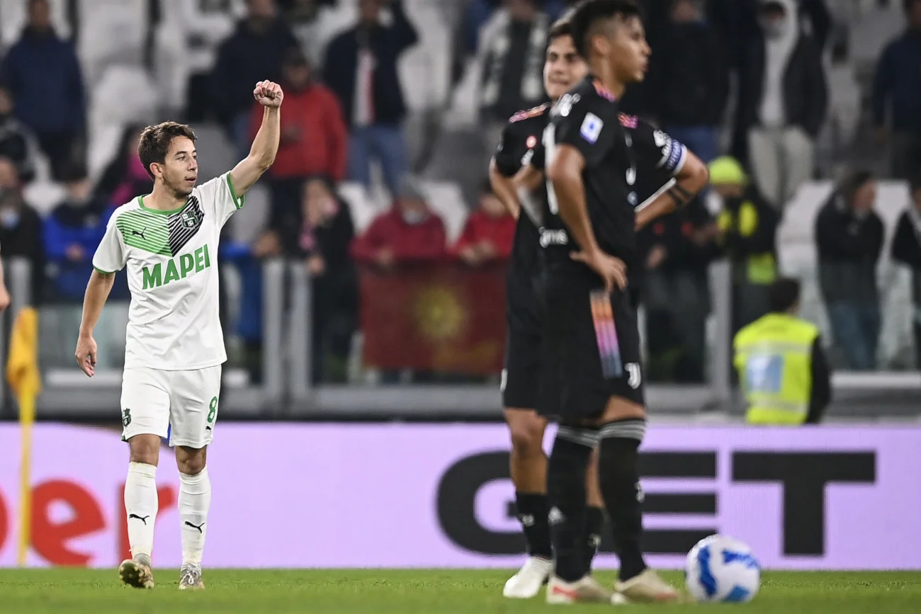 Maxime Lopez zdobył w doliczonym czasie gry decydującą bramkę dla Sassuolo, które po raz pierwszy wygrał w Turynie.