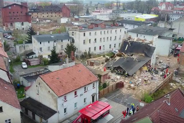 Po katastrofie w Świebodzicach.