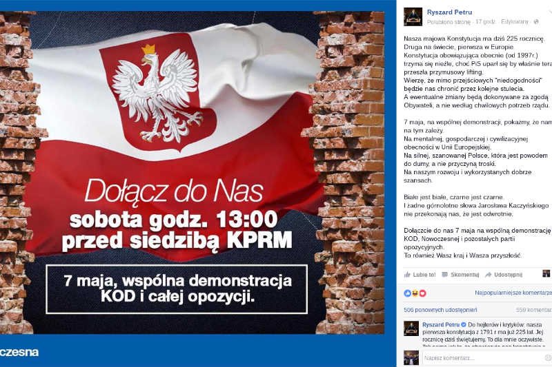 Ryszard Petru znowu ściągnął na siebie hejterów.