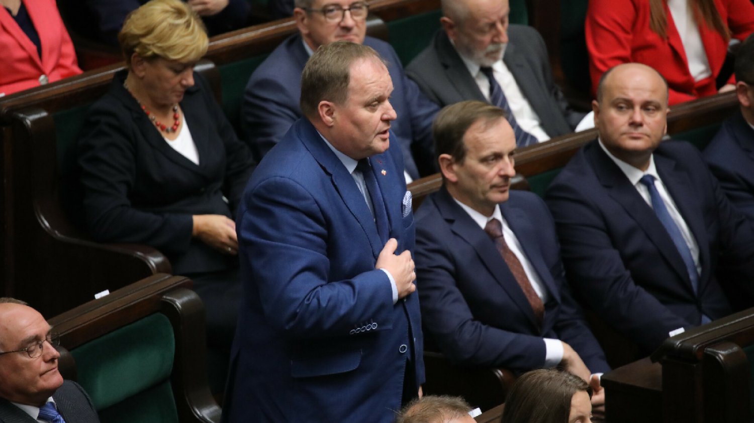 Poseł klubu PiS, Mieczysław Baszko broni Łukasza Mejzę. Mówi o szeptuchach i szamanie.