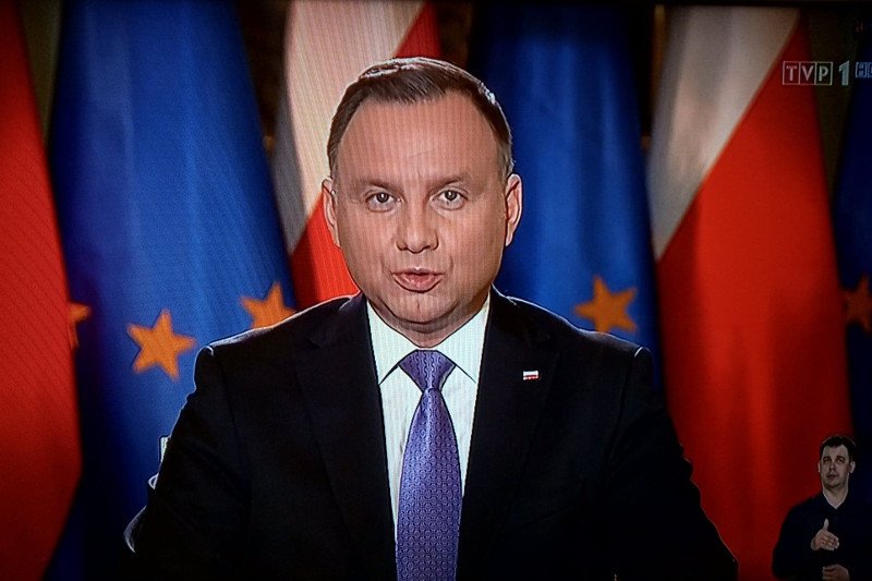 Andrzej Duda gościem "Wiadomości".
