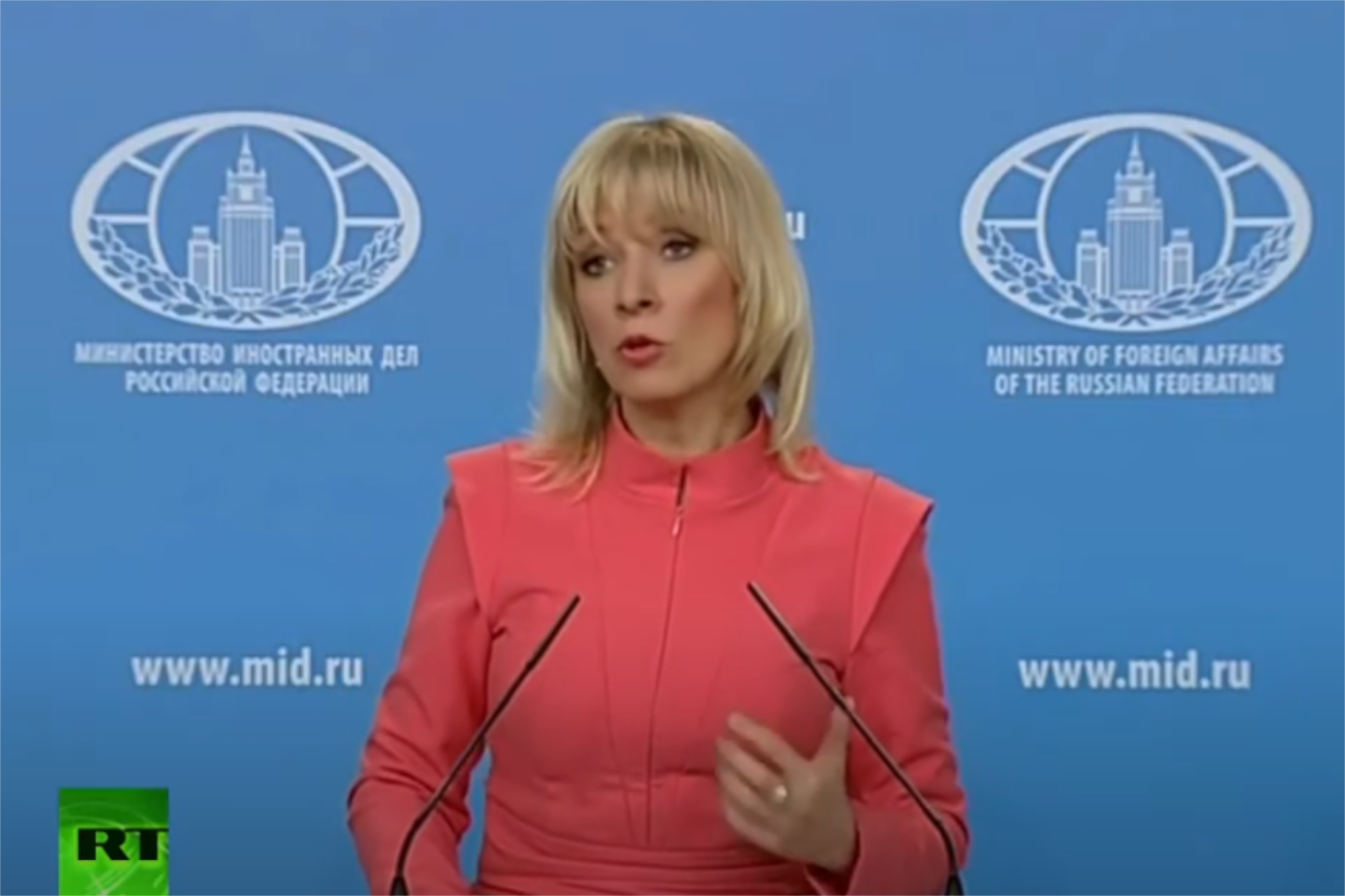 Maria Zacharowa skomentowała incydent w Warszawie.