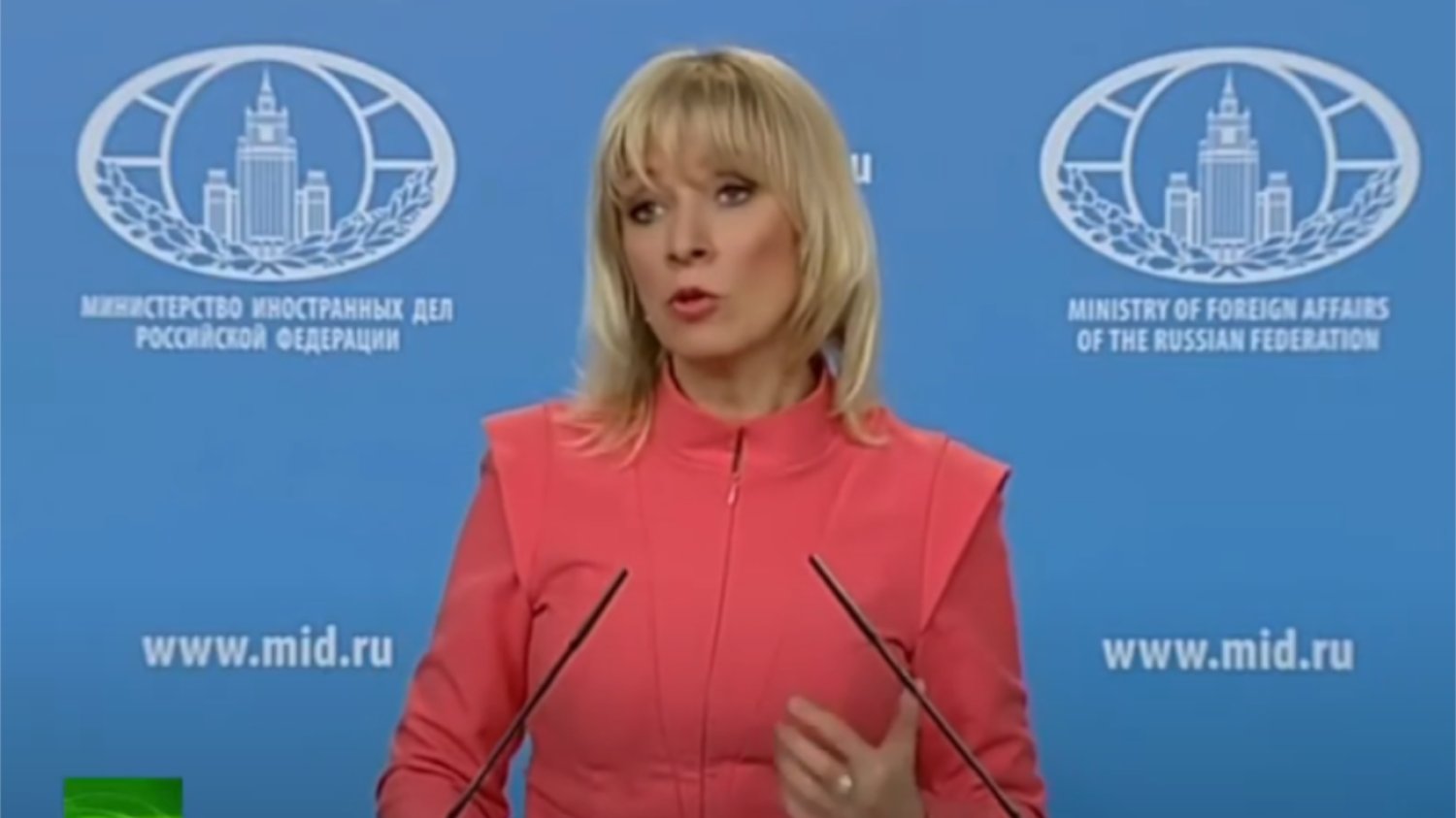 Maria Zacharowa skomentowała incydent w Warszawie.