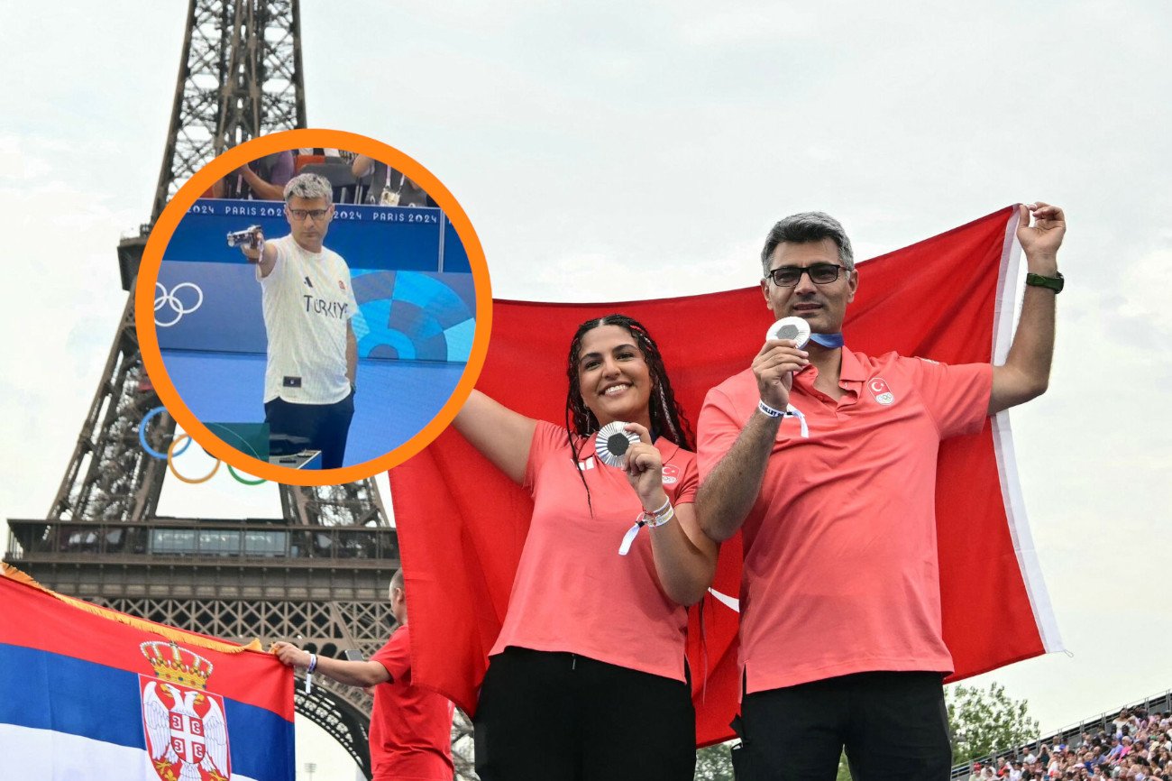 Wszyscy mówili tylko o nim, ale... medal z "wyluzowanym Turkiem" wywalczył ktoś jeszcze Yusuf Dikec i Sevval Ilayda Tarhan