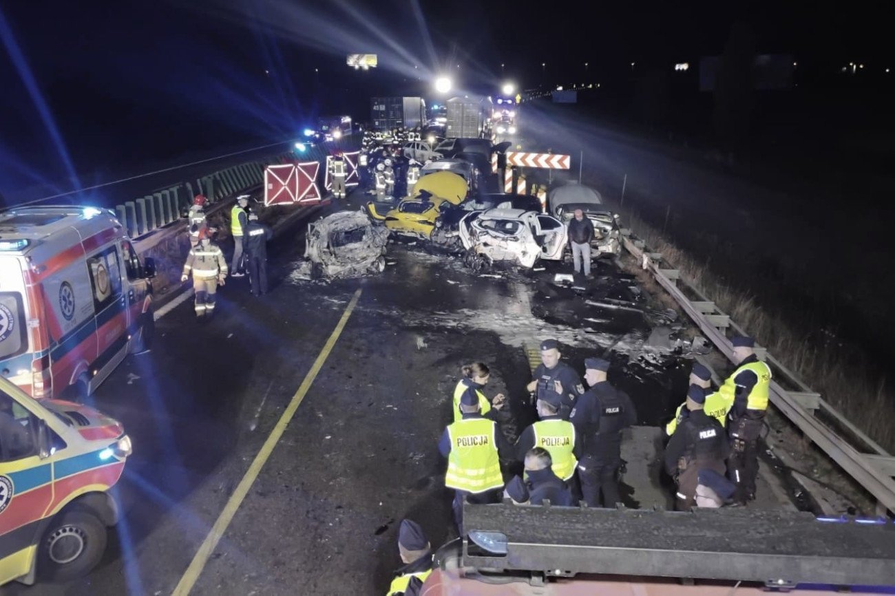 karambol na obwodnicy Gdańska