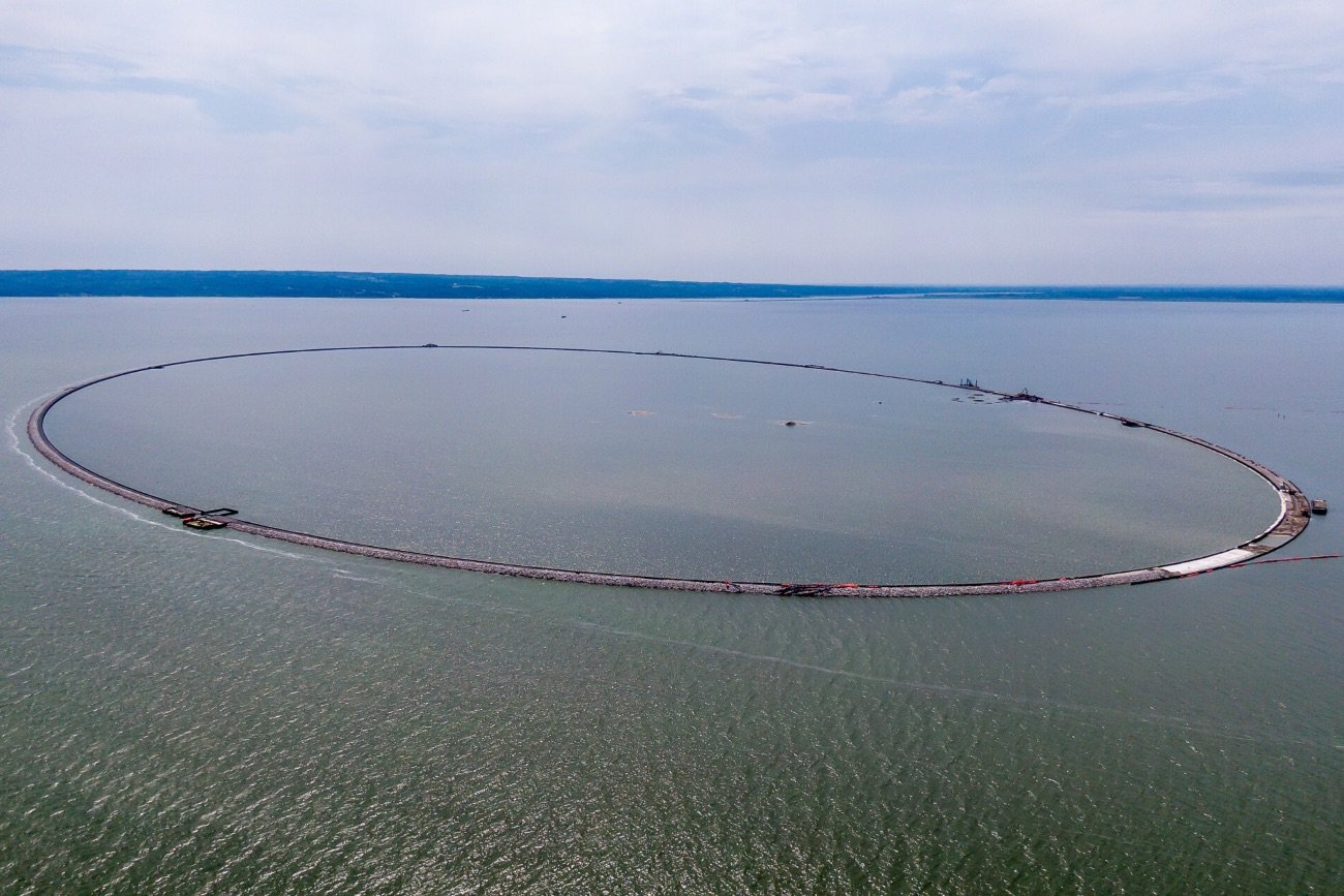 Tajemnicza wyspa na Zatoce Wiślanej.