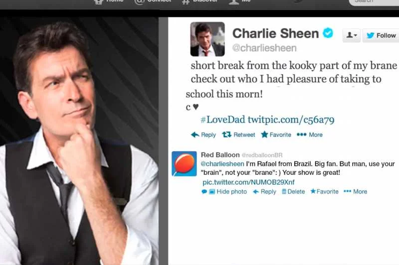 Charlie Sheen i inni celebryci muszą zacząć zwracać baczną uwagę na język. Pilnują ich dzieci z brazylijskiej szkoły jezykowej.