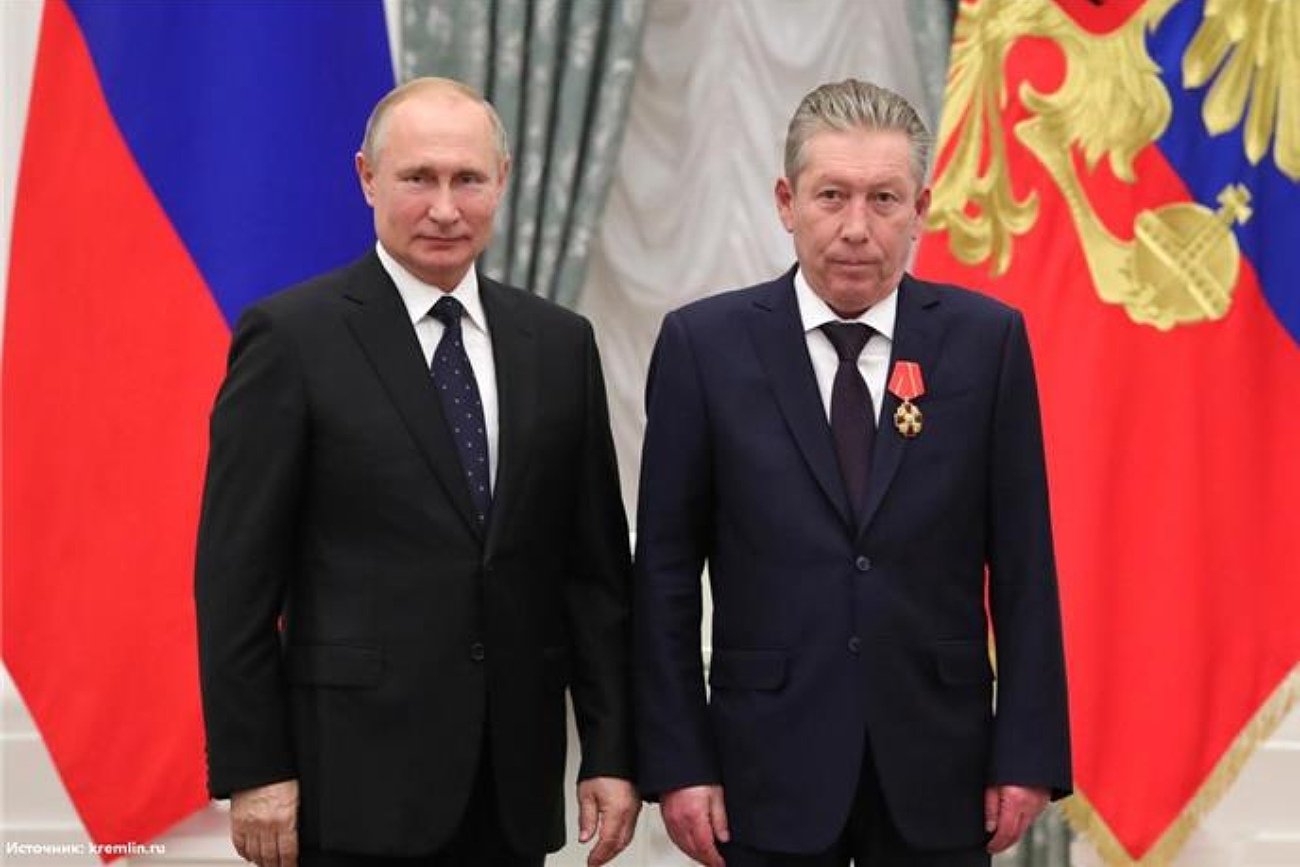 Władimir Putin i wiceprezes Łukoil Rawił Maganow.