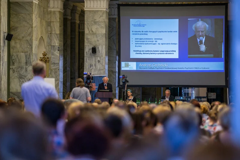 Prof. Andrzej Cechnicki podczas II Kongresu Zdrowia Psychicznego.