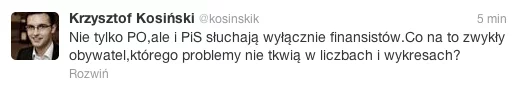 Rzecznik PSL Krzysztof Kosiński o debacie PiS