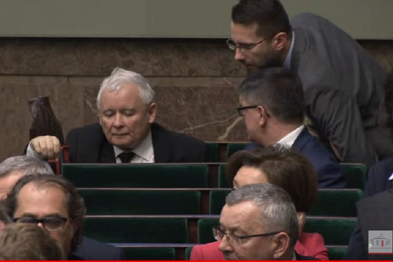 Jarosław Kaczyński pojawił się w Sejmie.