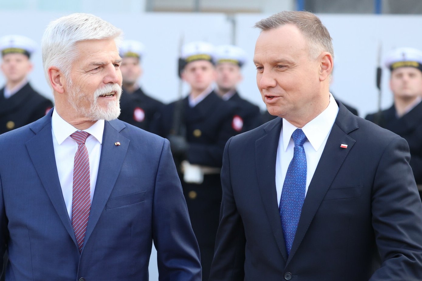 Prezydenci Polski i Czech w Warszawie.