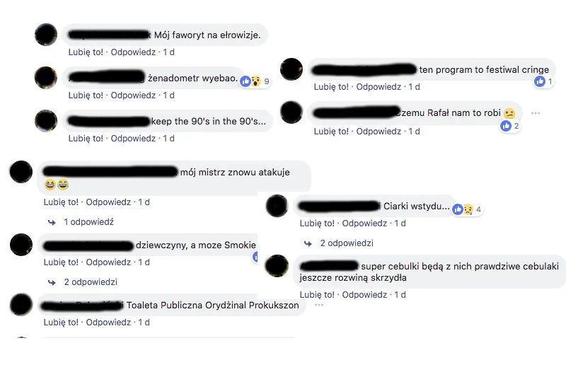 Takie komentarze pojawiły się pod "Gangnam Style" w wykonaniu Brzozowskiego na Cebulion24.
