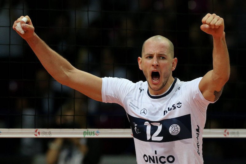 Bartosz Kurek zagra we włoskim Vero Volley. Na zdjęciu jeszcze w barwach ONICO Warszawa.