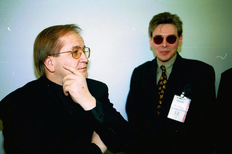 Ojciec Tadeusz Rydzyk i Wojciech Reszczyński w Sejmie (1994 r.)