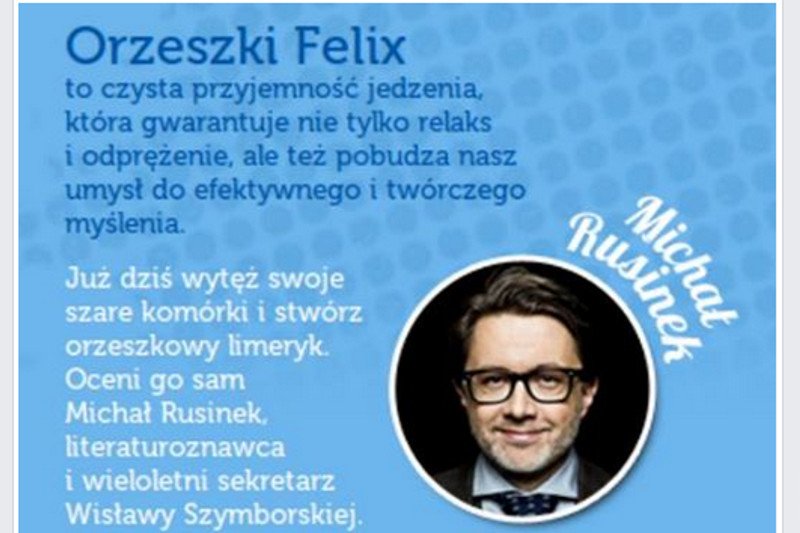 Informacja o konkursie, w którym jurorem jest Michał Rusinek, oburzyła internautów.