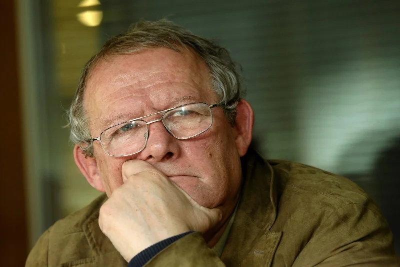 Adam Michnik w siedzibie "Gazety Wyborczej"