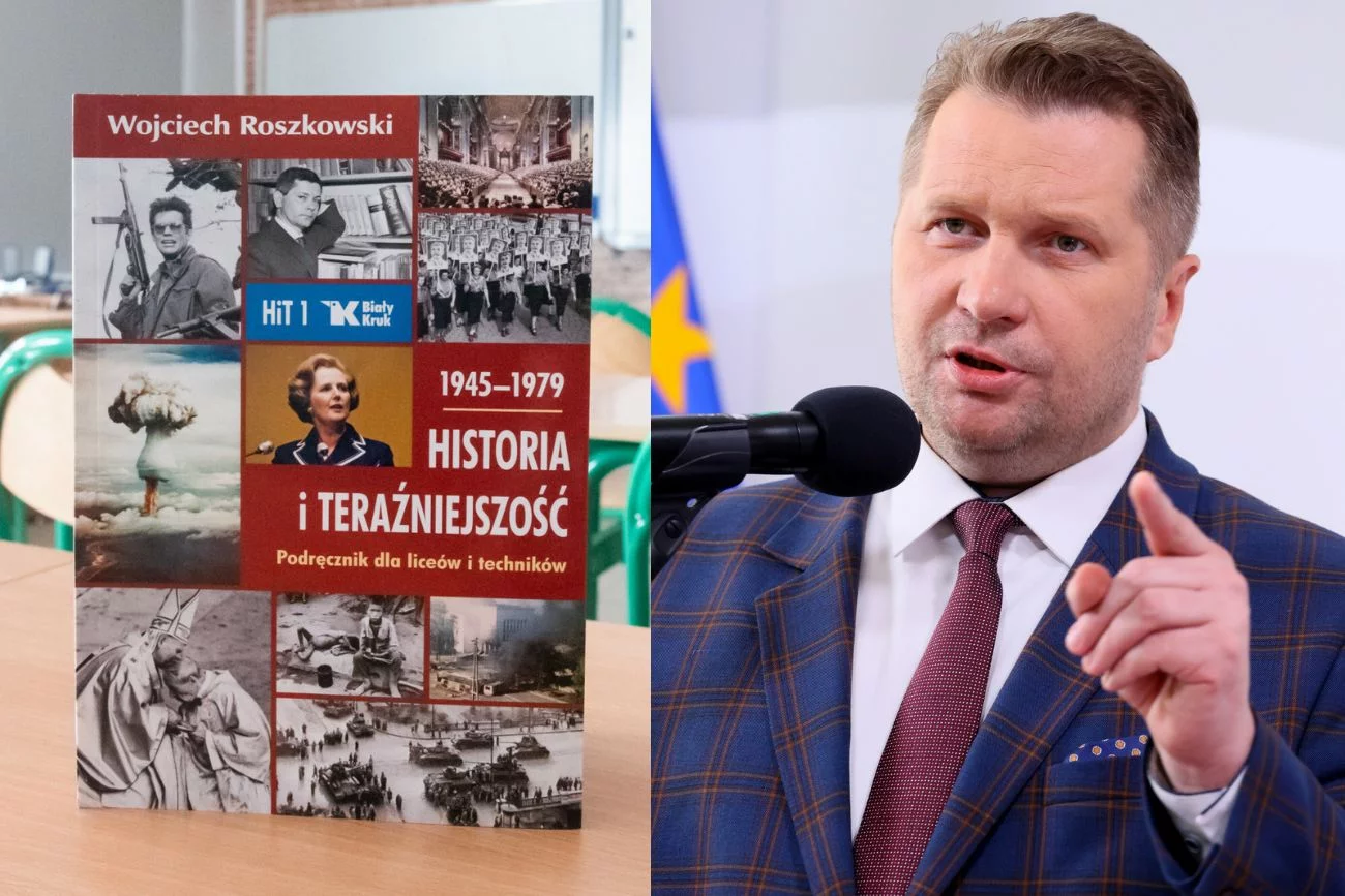 Przemysław Czarnek komentuje kontrowersyjny fragment podręcznika.